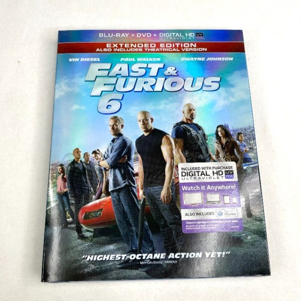 Fast & Furious 6 Blu Ray New